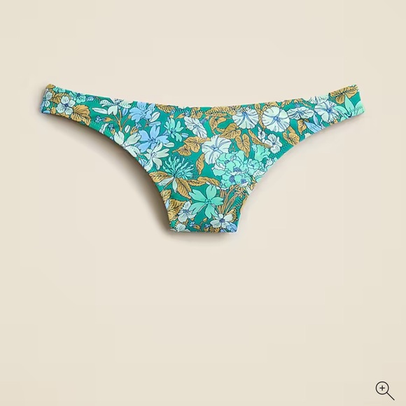 J. Crew Other - NWT J. Crew 1989 high-leg bikini bottom in aqua blooms